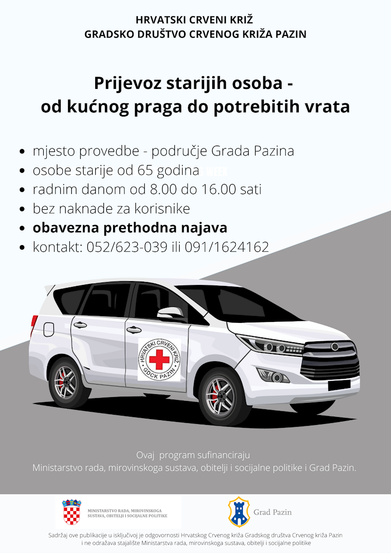 Prijevoz starijih osoba - od kućnog praga do potrebitih vrata